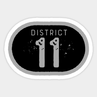 District 11 Sticker